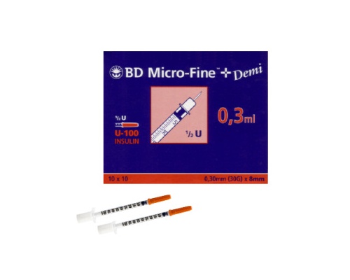 Σύριγγες ινσουλίνης BD Microfine Plus 