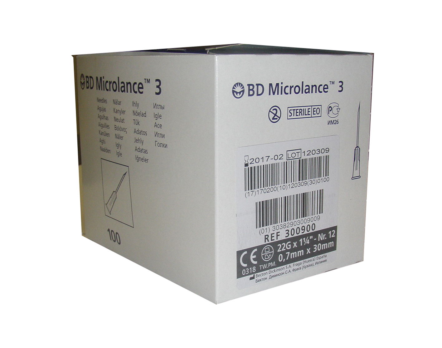 Βελόνες BD Microlance 22G x 40mm ( μαύρο )